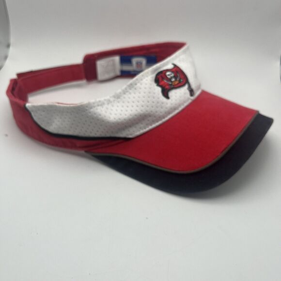 Tampa Bay Buccaneers Sun Visor Reebok NFL Red Adjustable Embroidered Logo OSFA - Picture 2 of 16